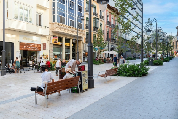 Avenida de la Constitución y plaza Ruperto Chapí