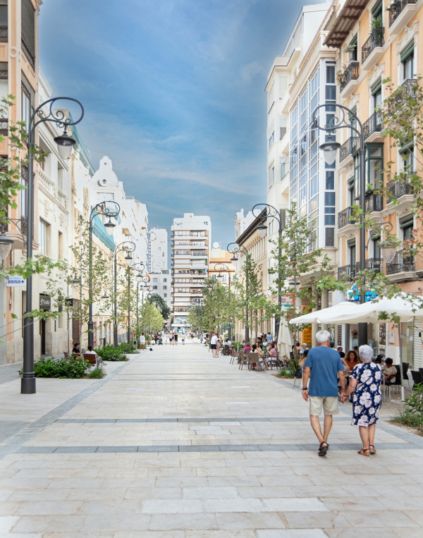 Avenida de la Constitución y plaza Ruperto Chapí